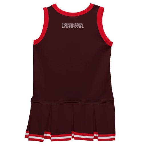Brown University Bears Vive La Fete Game Day Brown Sleeveless Youth Cheerleader Dress - Vive La Fête - Online Apparel Store