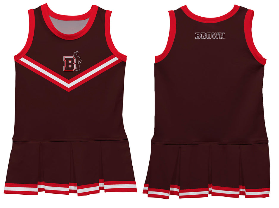 Brown University Bears Vive La Fete Game Day Brown Sleeveless Youth Cheerleader Dress - Vive La Fête - Online Apparel Store