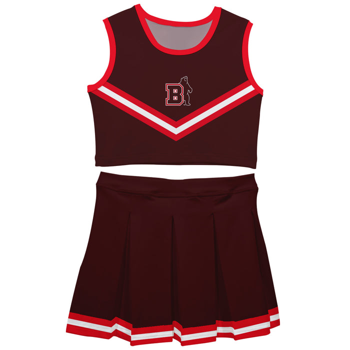 Brown University Bears Vive La Fete Game Day Brown Sleeveless Chearleader Set