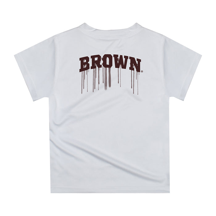 Brown University Bears Original Dripping Football Helmet T-Shirt by Vive La Fete - Vive La Fête - Online Apparel Store