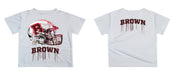 Brown University Bears Original Dripping Football Helmet T-Shirt by Vive La Fete - Vive La Fête - Online Apparel Store