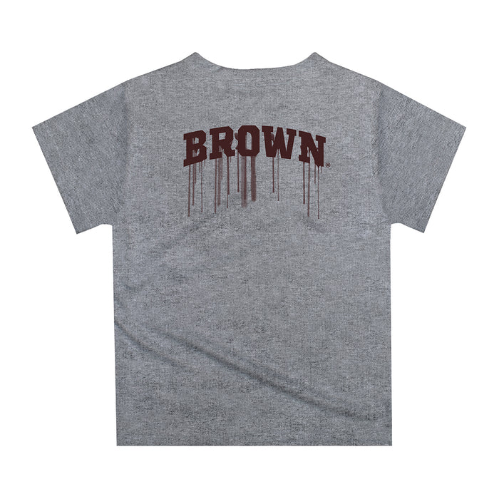 Brown University Bears Original Dripping Football Helmet T-Shirt by Vive La Fete - Vive La Fête - Online Apparel Store