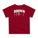 Brown University Bears Original Dripping Football Helmet T-Shirt by Vive La Fete - Vive La Fête - Online Apparel Store