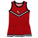 Bridgewater State Bears BSU Vive La Fete Game Day Red Sleeveless Cheerleader Dress
