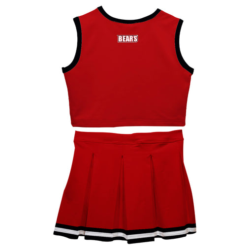 Bridgewater State Bears BSU Vive La Fete Game Day Red Sleeveless Cheerleader Set - Vive La Fête - Online Apparel Store