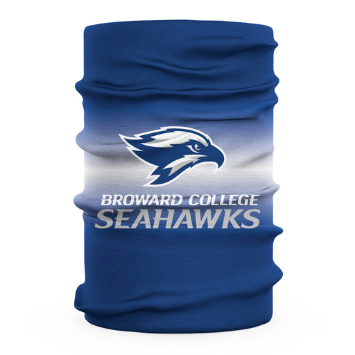 Broward College Seahawks Neck Gaiter Degrade Blue and White - Vive La Fête - Online Apparel Store