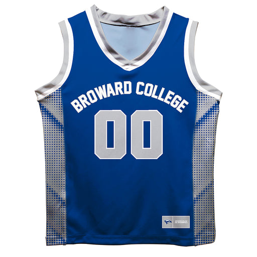 Broward College Seahawks Vive La Fete Game Day Blue Boys Fashion Basketball Top