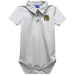 Bryant University Bulldogs Embroidered White Solid Knit Polo Onesie