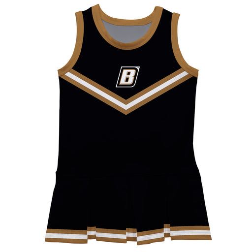 Bryant University Bulldogs Vive La Fete Game Day Black Sleeveless Cheerleader Dress