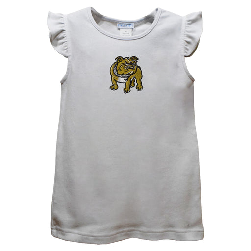 Bryant University Bulldogs Embroidered White Knit Angel Sleeve