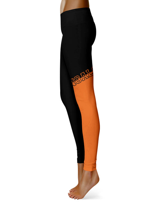 Buffalo State Bengals Vive la Fete Game Day Collegiate Leg Color Block Women Black Orange Yoga Leggings - Vive La Fête - Online Apparel Store
