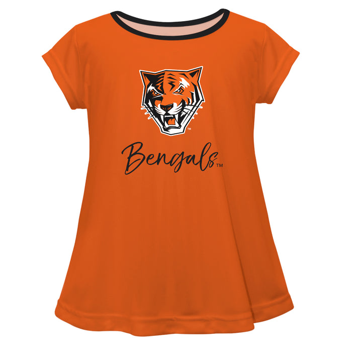 Buffalo State Bengals Vive La Fete Girls Game Day Short Sleeve Orange Top with School Logo and Name - Vive La Fête - Online Apparel Store