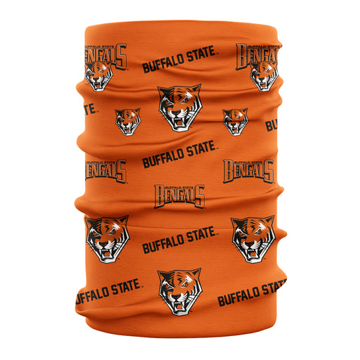 Buffalo State Bengals Neck Gaiter Orange All Over Logo - Vive La Fête - Online Apparel Store