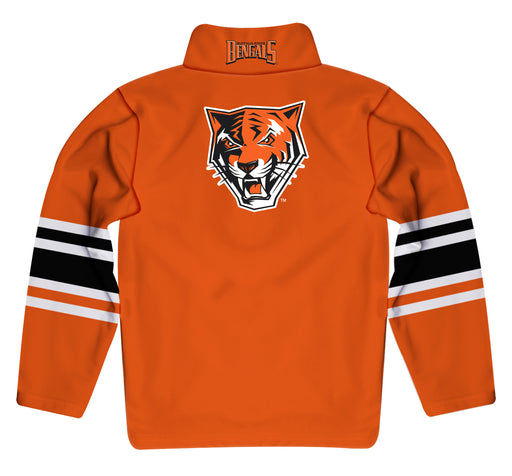 Buffalo State Bengals Vive La Fete Game Day Orange Quarter Zip Pullover Stripes on Sleeves - Vive La Fête - Online Apparel Store