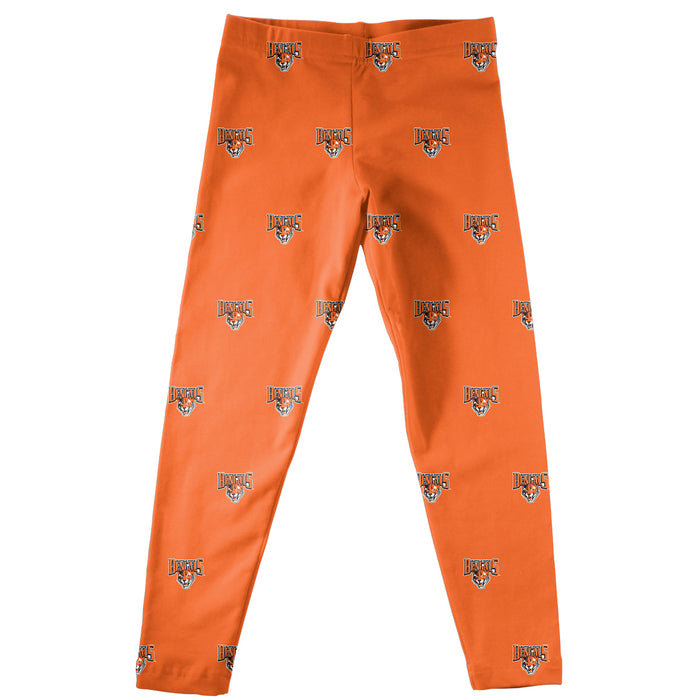 Buffalo State Bengals Leggings Orange All Over Logo - Vive La Fête - Online Apparel Store
