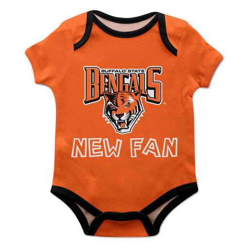 Buffalo State Bengals Vive La Fete Infant Game Day Orange Short Sleeve Onesie New Fan Logo and Mascot Bodysuit - Vive La Fête - Online Apparel Store