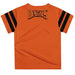 Buffalo State Bengals Vive La Fete Boys GameDay Orange Short Sleeve Tee with Stripes on Sleeves - Vive La Fête - Online Apparel Store