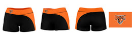 Buffalo State Bengals Vive La Fete Game Day Collegiate Waist Color Block Women Black Orange Optimum Yoga Short - Vive La Fête - Online Apparel Store