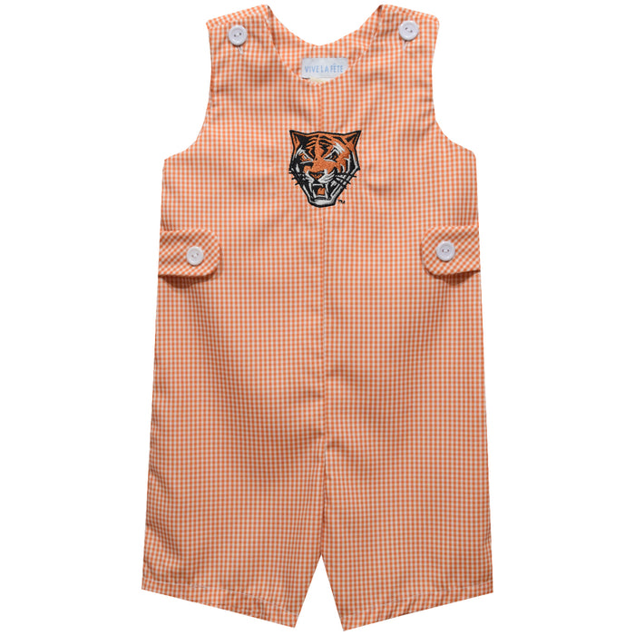 Buffalo State Bengals Embroidered Orange Gingham Boys Jon Jon