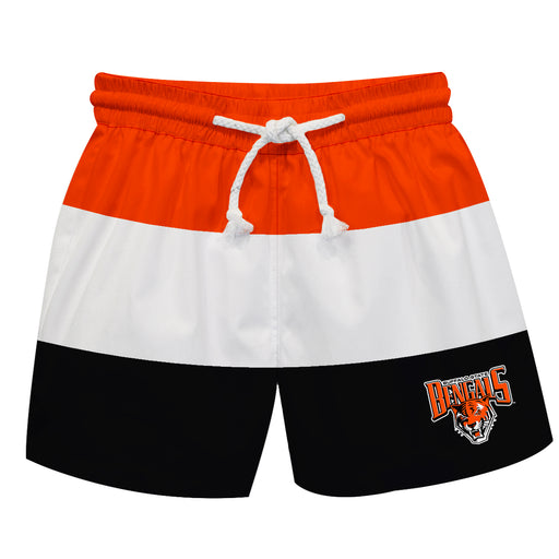 Buffalo Bengals Vive La Fete Orange White Black Stripes Swimtrunks V1