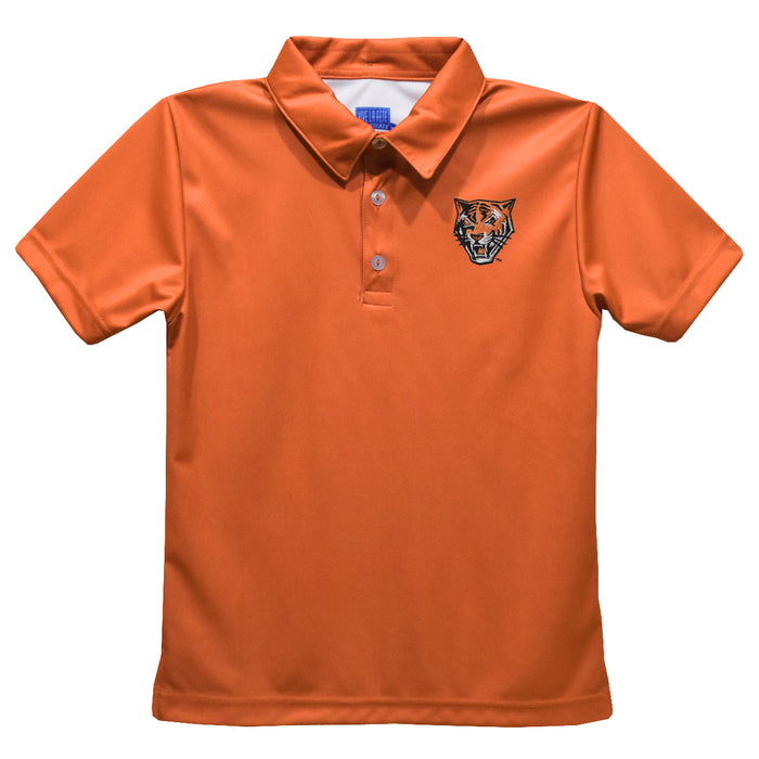 Buffalo State Bengals Embroidered Orange Short Sleeve Polo Box Shirt