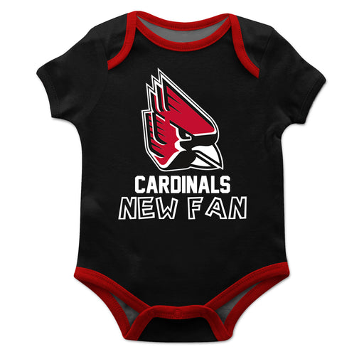 Ball State University Solid Black Boys Onesie Short Sleeve - Vive La Fête - Online Apparel Store