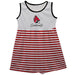 Ball State University Red and White Sleeveless Tank Dress - Vive La Fête - Online Apparel Store