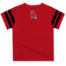 Ball State Universiy Stripe Red Tee Shirt Short Sleeve - Vive La Fête - Online Apparel Store