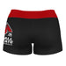 Ball State Cardinals Vive La Fete Logo on Thigh and Waistband Black & Red Women Yoga Booty Workout Shorts 3.75 Inseam" - Vive La Fête - Online Apparel Store