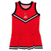 Ball State Cardinals Vive La Fete Game Day Red Sleeveless Cheerleader Dress