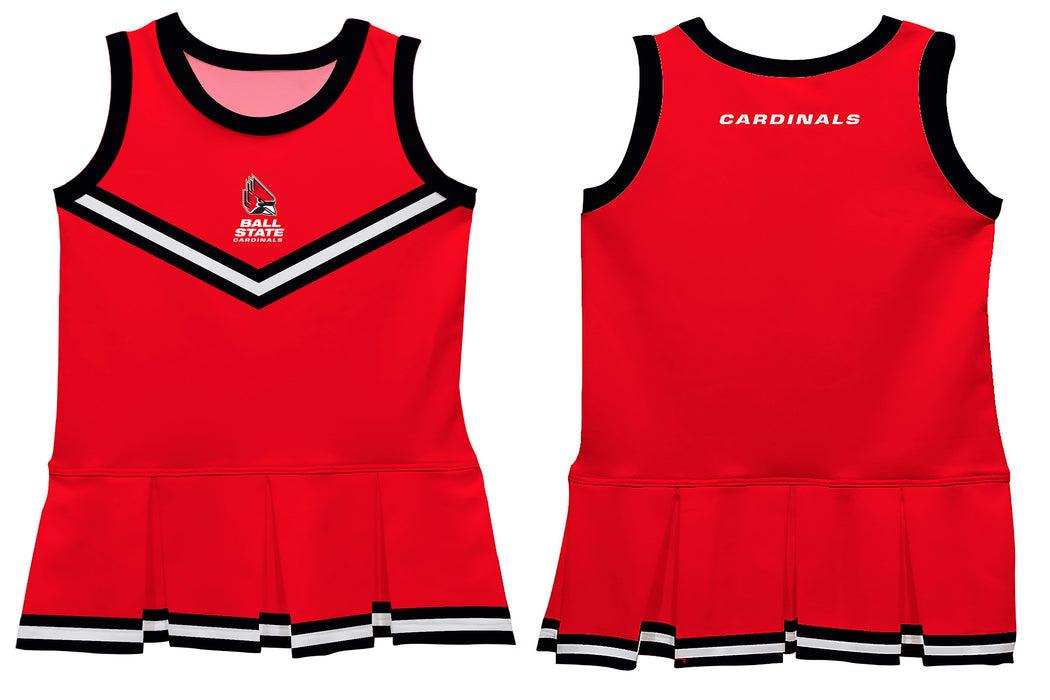Ball State Cardinals Vive La Fete Game Day Red Sleeveless Cheerleader Dress - Vive La Fête - Online Apparel Store