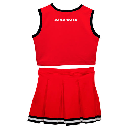 Ball State Cardinals Vive La Fete Game Day Red Sleeveless Cheerleader Set - Vive La Fête - Online Apparel Store