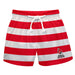 Ball State Cardinals Vive La Fete Game Day Red White Flag Swimtrunks V1