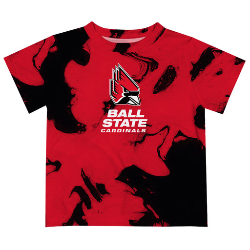 Ball State Cardinals Vive La Fete Marble Boys Game Day Cardinal Short Sleeve Tee