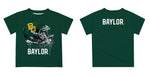 Baylor Bears Original Dripping Football Helmet Green T-Shirt by Vive La Fete - Vive La Fête - Online Apparel Store