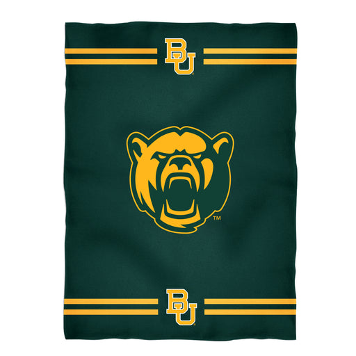 Baylor Bears Stripes Green Fleece Blanket - Vive La Fête - Online Apparel Store