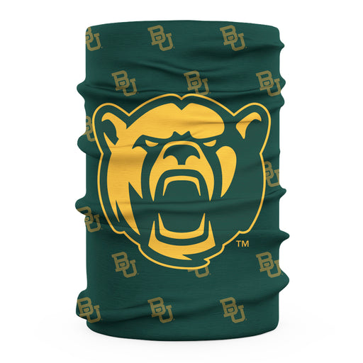 Baylor University Bears Neck Gaiter Green All Over Logo - Vive La Fête - Online Apparel Store