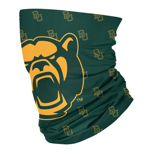Baylor University Bears Neck Gaiter Green All Over Logo - Vive La Fête - Online Apparel Store