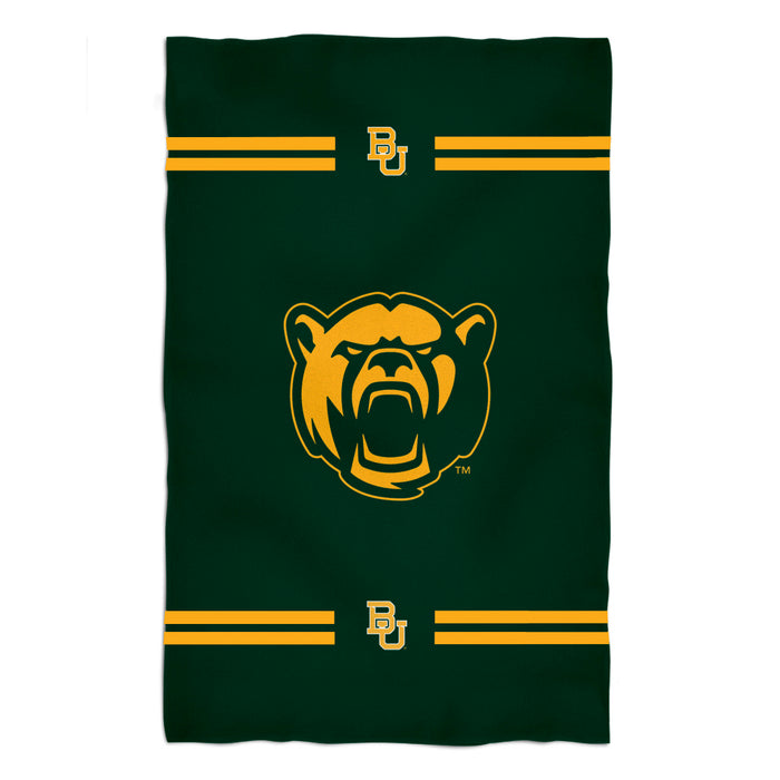 Baylor University Bears Vive La Fete Game Day Absorvent Premium Green Beach Bath Towel 51 x 32" Logo and Stripes" - Vive La Fête - Online Apparel Store