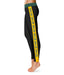 Baylor Green Waist Yellow Stripe Black Leggings - Vive La Fête - Online Apparel Store