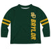 Baylor Bears Stripes Green Long Sleeve Tee Shirt - Vive La Fête - Online Apparel Store