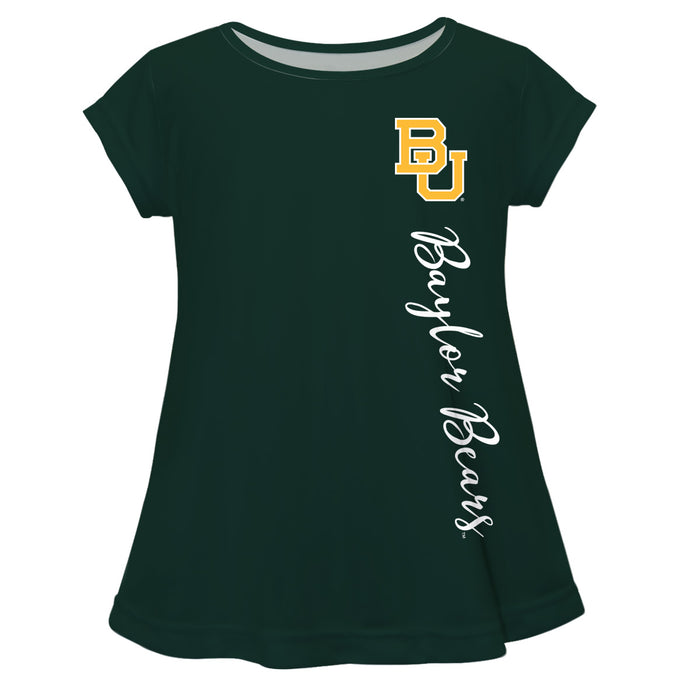 Baylor Bears Bears Green Solid Short Sleeve Girls Laurie Top - Vive La Fête - Online Apparel Store