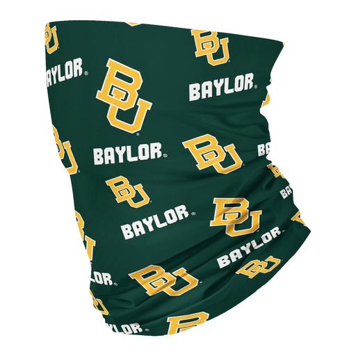 Baylor Bears All Over Logo Green Neck Gaiter - Vive La Fête - Online Apparel Store