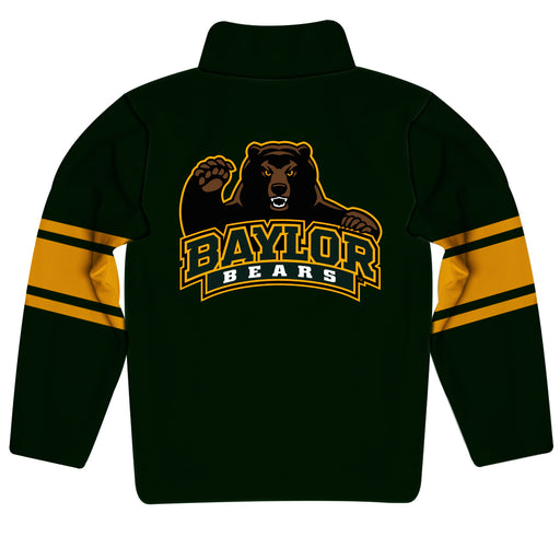 Baylor Stripes Green Long Sleeve Quarter Zip Sweatshirt - Vive La Fête - Online Apparel Store