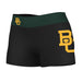 Baylor Bears Vive La Fete Game Day Logo on Thigh & Waistband Black & Green Women Yoga Booty Workout Shorts 3.75 Inseam"
