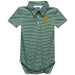 Baylor Bears Embroidered Hunter Green Stripe Knit Polo Onesie