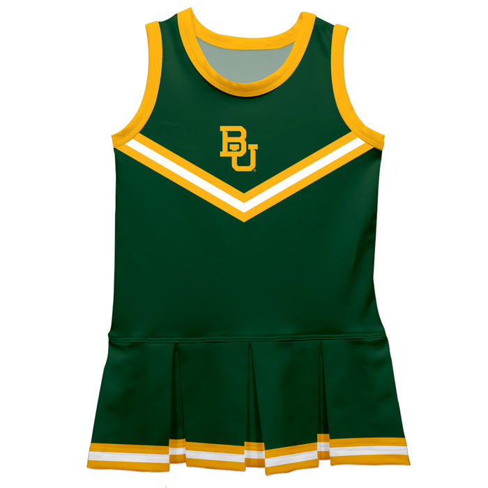 Baylor Bears Vive La Fete Game Day Green Sleeveless Cheerleader Dress
