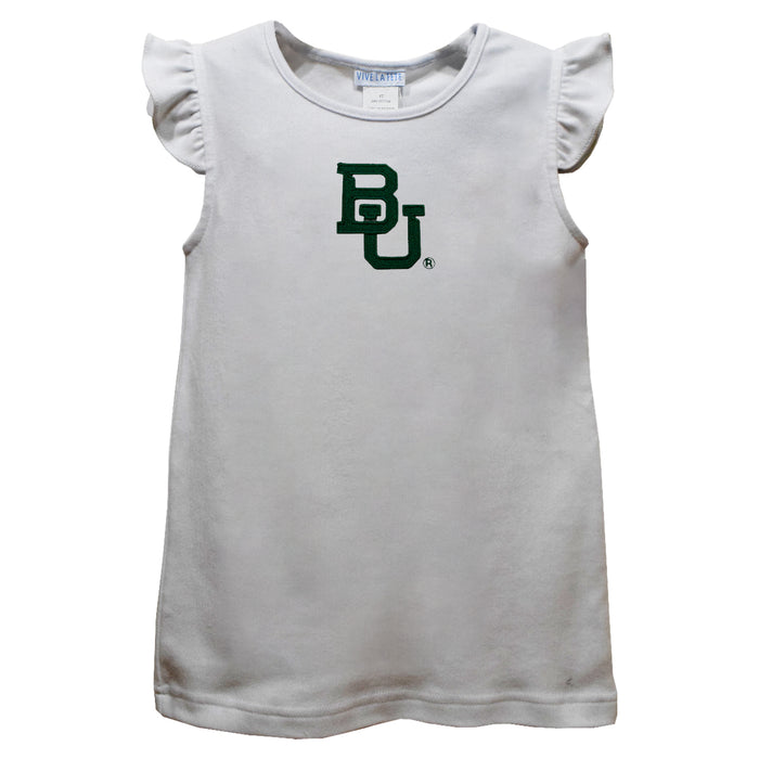 Baylor Bears Embroidered White Knit Angel Sleeve