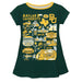 Baylor Bears Hand Sketched Vive La Fete Impressions Artwork Green Short Sleeve Top