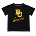Baylor Bears Vive La Fete Script V1 Black Short Sleeve Tee Shirt